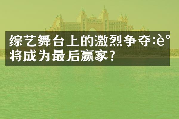 综艺舞台上的激烈争夺:谁将成为最后赢家?