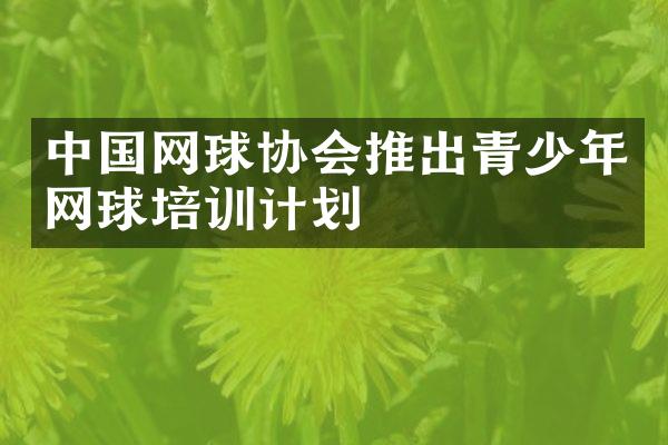 网球协会推出青少年网球培训计划