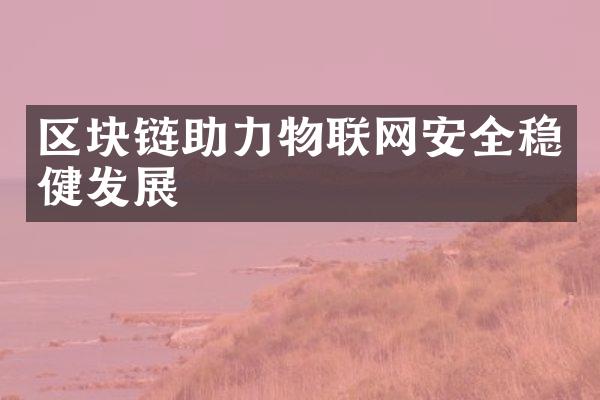 区块链助力物联网安全稳健发展