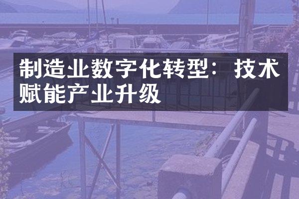 制造业数字化转型：技术赋能产业升级