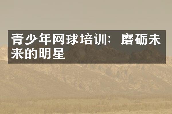 青少年网球培训：磨砺未来的明星