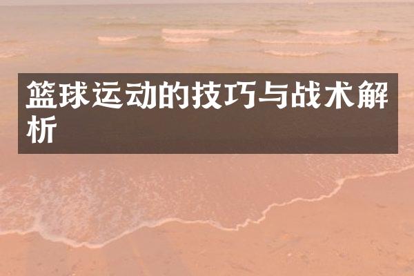 篮球运动的技巧与战术解析