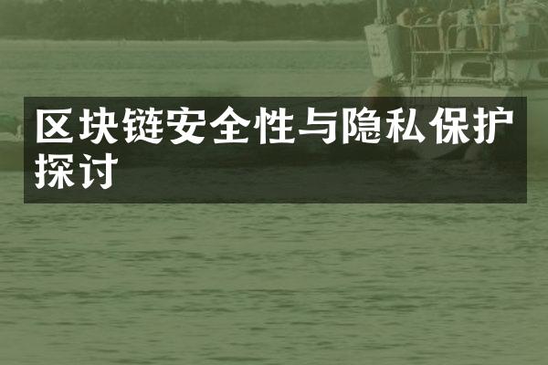 区块链安全性与隐私保护探讨