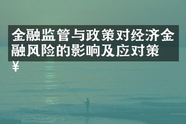 金融监管与政策对经济金融风险的影响及应对策略