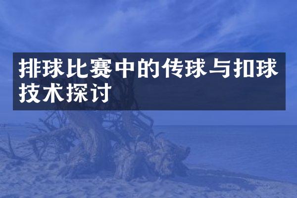 排球比赛中的传球与扣球技术探讨