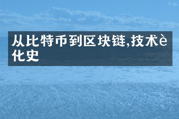 从比特币到区块链,技术进化史