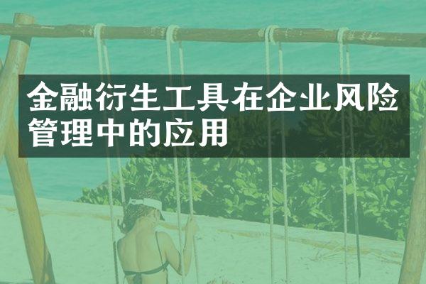 金融衍生工具在企业风险管理中的应用