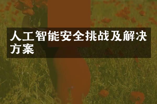 人工智能安全挑战及解决方案