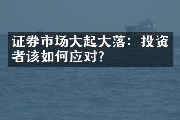 证券市场大起大落：投资者该如何应对？