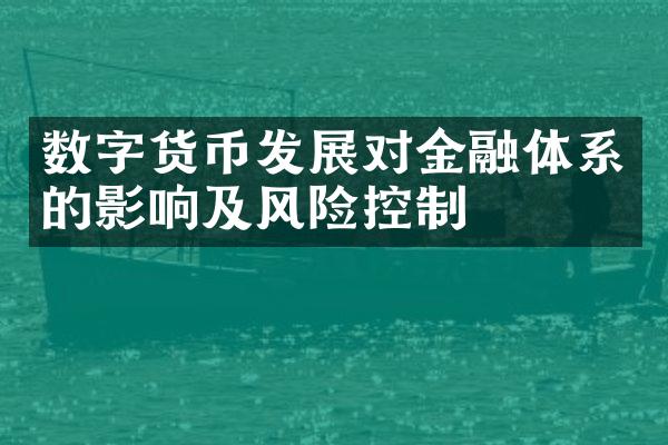 数字货币发展对金融体系的影响及风险控制