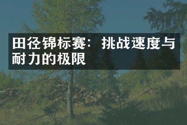 田径锦标赛：挑战速度与耐力的极限