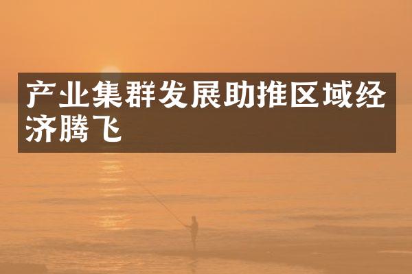 产业集群发展助推区域经济腾飞