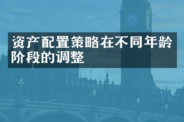 资产配置策略在不同年龄阶段的调整