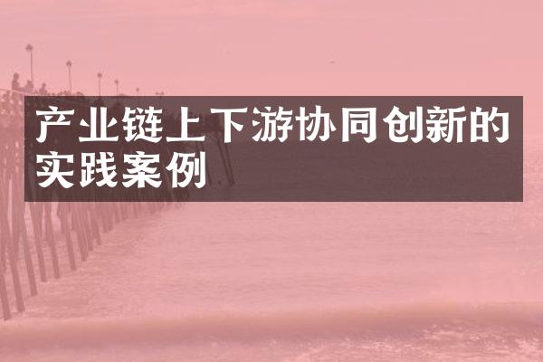 产业链上下游协同创新的实践案例