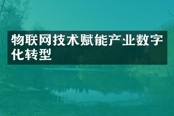 物联网技术赋能产业数字化转型