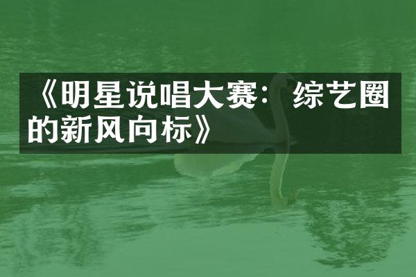 《明星说唱赛：综艺圈的新风向标》