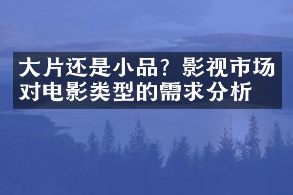 大片还是小品？影视市场对电影类型的需求分析