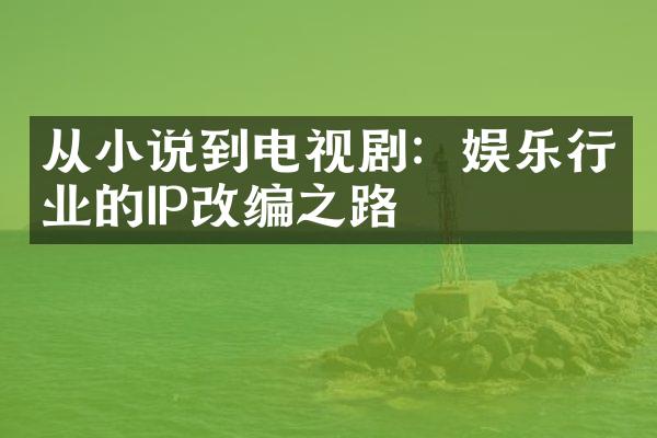 从小说到电视剧：娱乐行业的IP改编之路