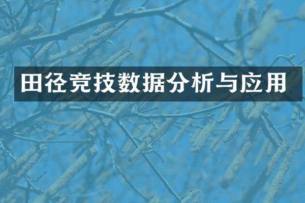 田径竞技数据分析与应用