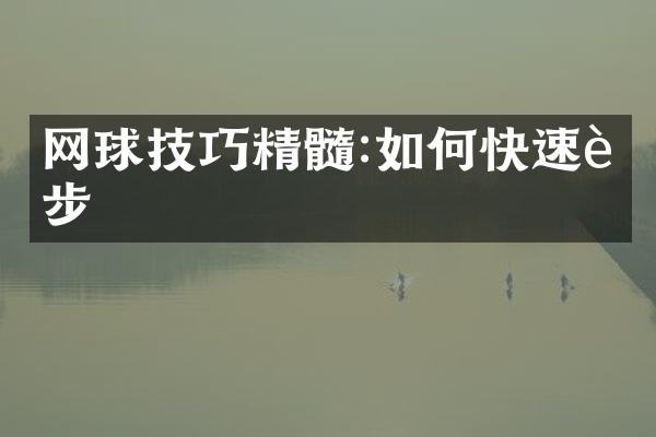 网球技巧精髓:如何快速进步