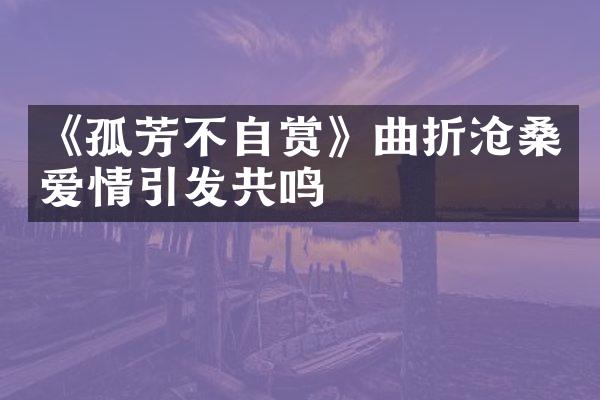 《孤芳不自赏》曲折沧桑爱情引发共鸣