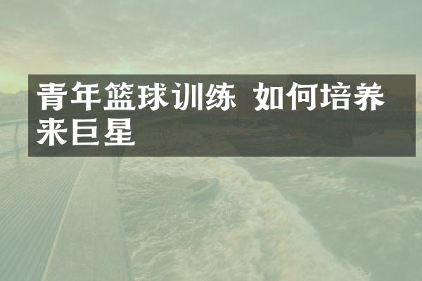 青年篮球训练 如何培养未来巨星