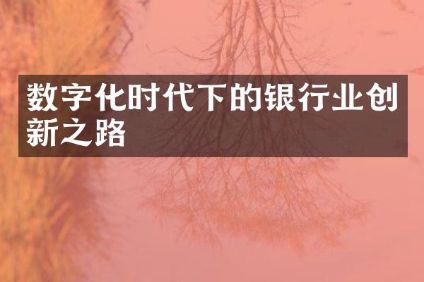 数字化时代下的银行业创新之路