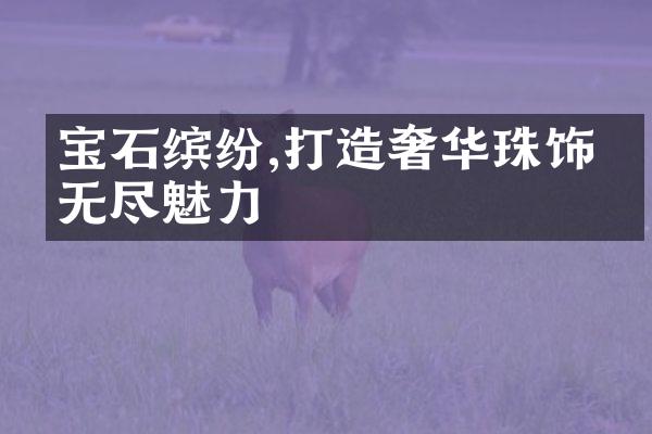 宝石缤纷,打造奢华珠饰的无尽魅力