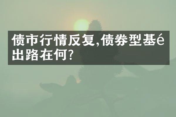 债市行情反复,债券型基金出路在何?