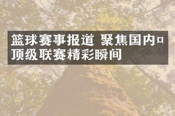 篮球赛事报道 聚焦国内外顶级联赛精彩瞬间