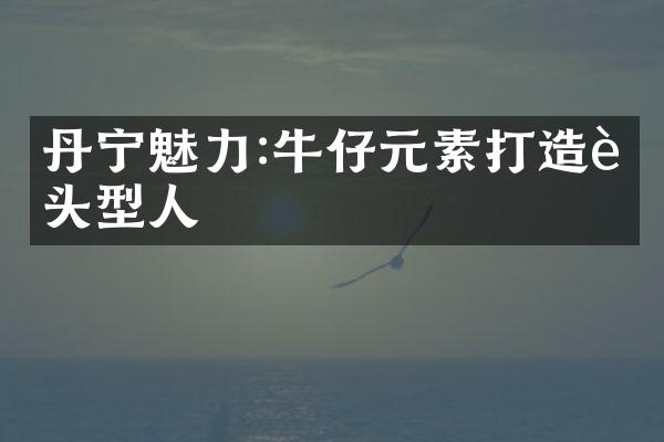 丹宁魅力:牛仔元素打造街头型人