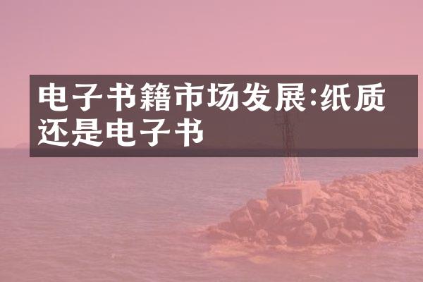 电子书籍市场发展:纸质书还是电子书