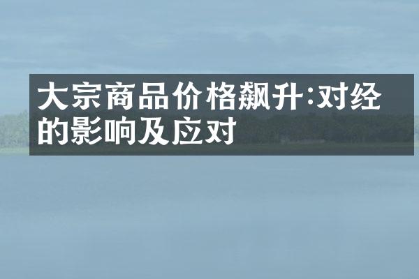 大宗商品价格飙升:对经济的影响及应对