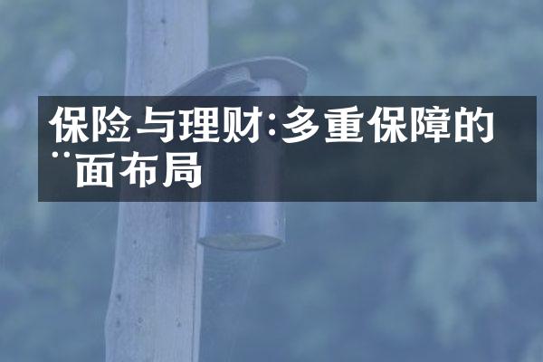 保险与理财:多重保障的全面布局