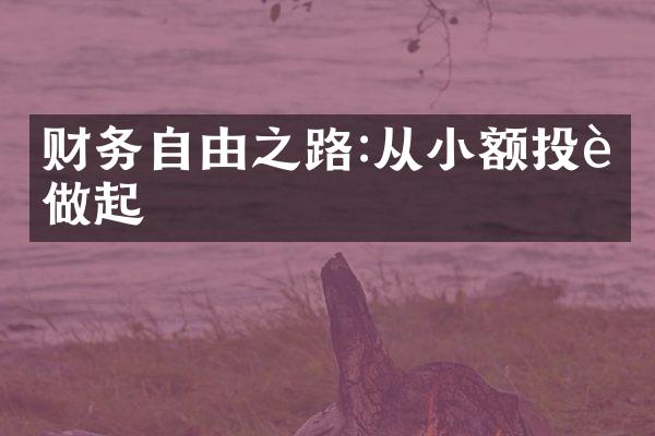 财务自由之路:从小额投资做起