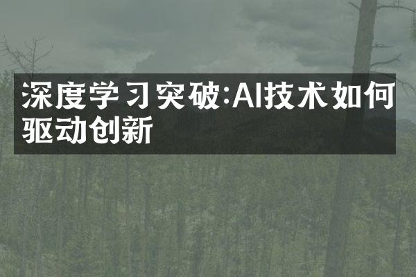 深度学习突破:AI技术如何驱动创新