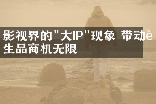 影视界的"大IP"现象 带动衍生品商机无限