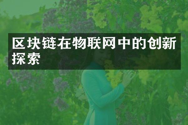 区块链在物联网中的创新探索