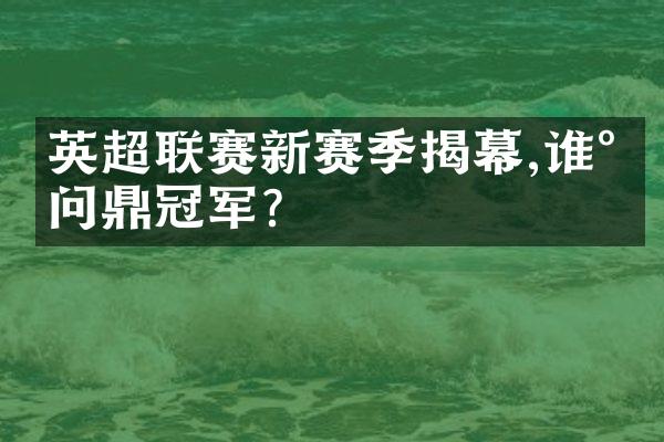 英超联赛新赛季揭幕,谁将问鼎冠军?