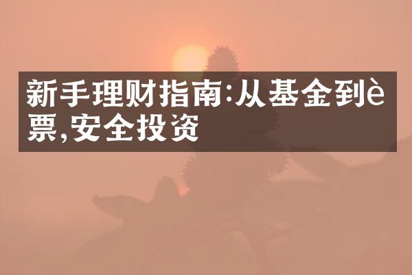 新手理财指南:从基金到股票,安全投资