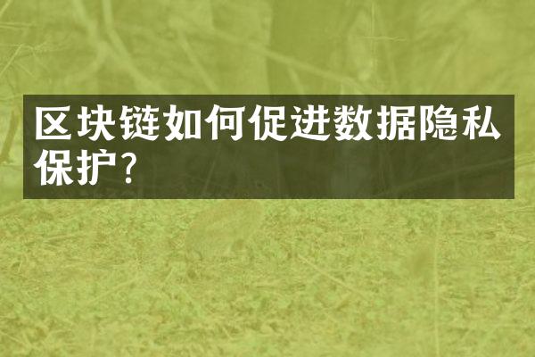 区块链如何促进数据隐私保护?