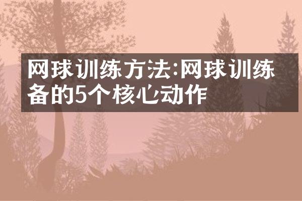 网球训练方法:网球训练必备的5个核心动作