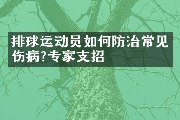 排球运动员如何防治常见伤病?专家支招