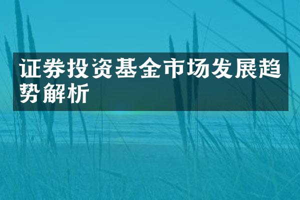 证券投资基金市场发展趋势解析