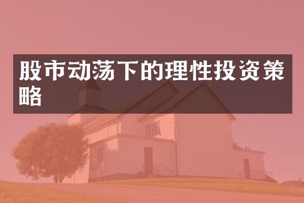 股市动荡下的理性投资策略