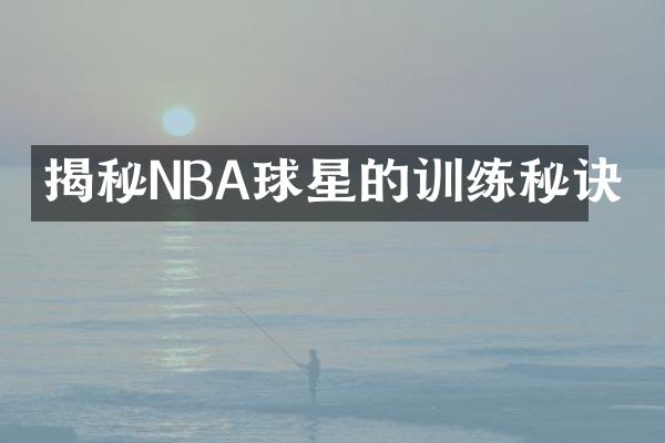 揭秘NBA球星的训练秘诀