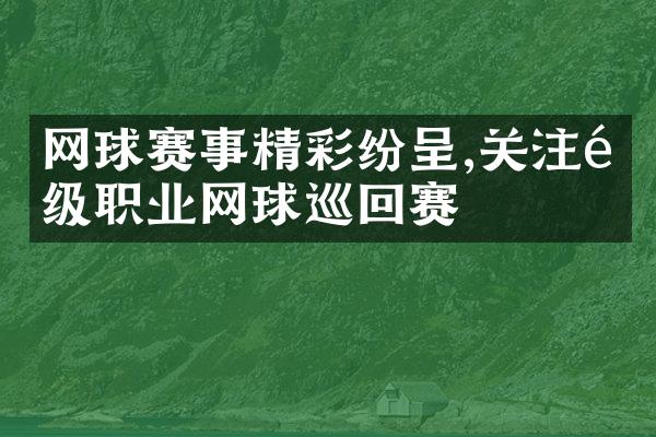 网球赛事精彩纷呈,关注顶级职业网球巡回赛