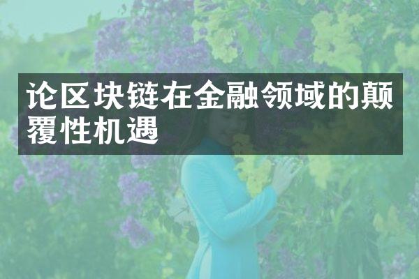 论区块链在金融领域的颠覆性机遇