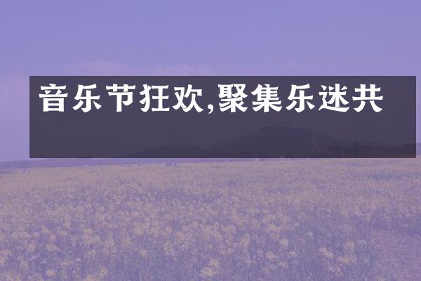 音乐节狂欢,聚集乐迷共享