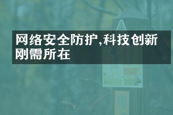 网络安全防护,科技创新的刚需所在